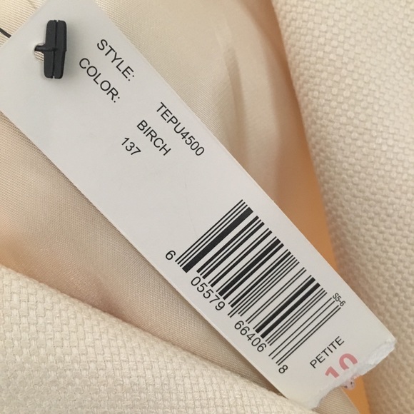 Ellen Tracy  Birch/Ivory Springtime Blazer - Picture 6 of 7